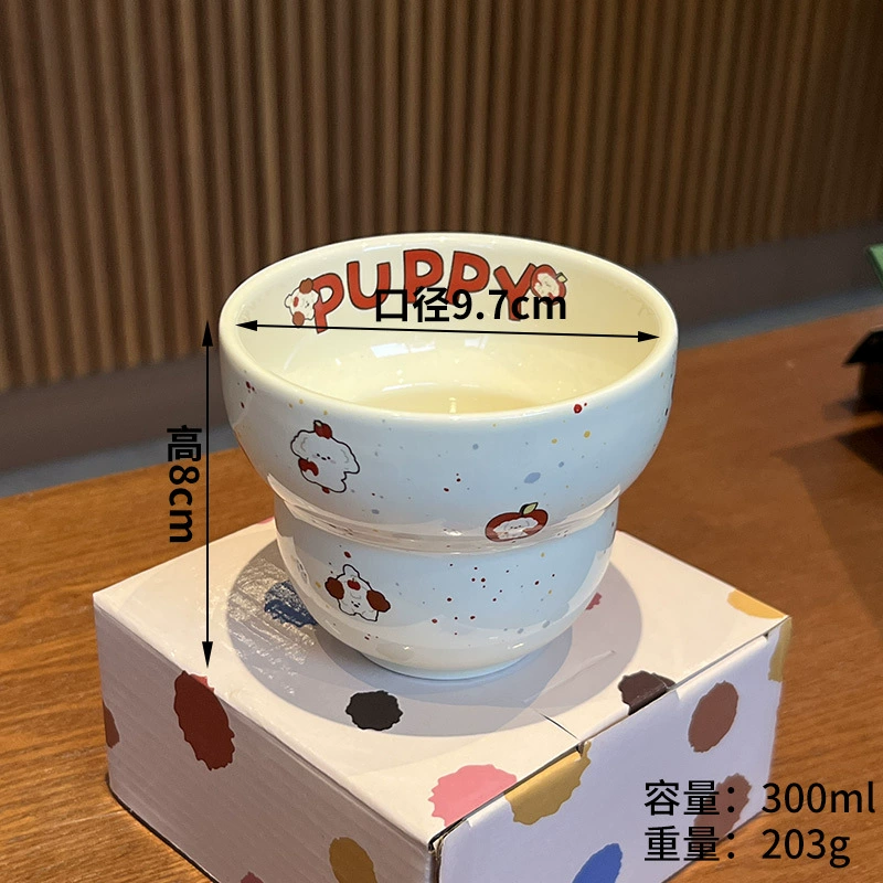 وعاء شوربة سيراميك بغطاء ومقابض tableware view 8