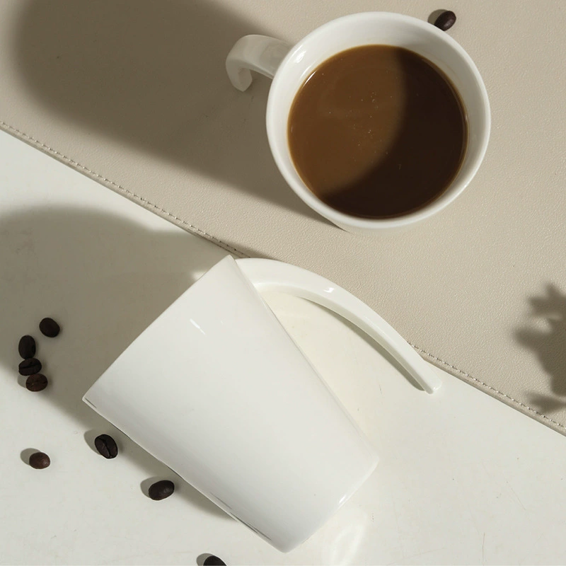 Porcelain Coffee Mug with Handle tableware view 3