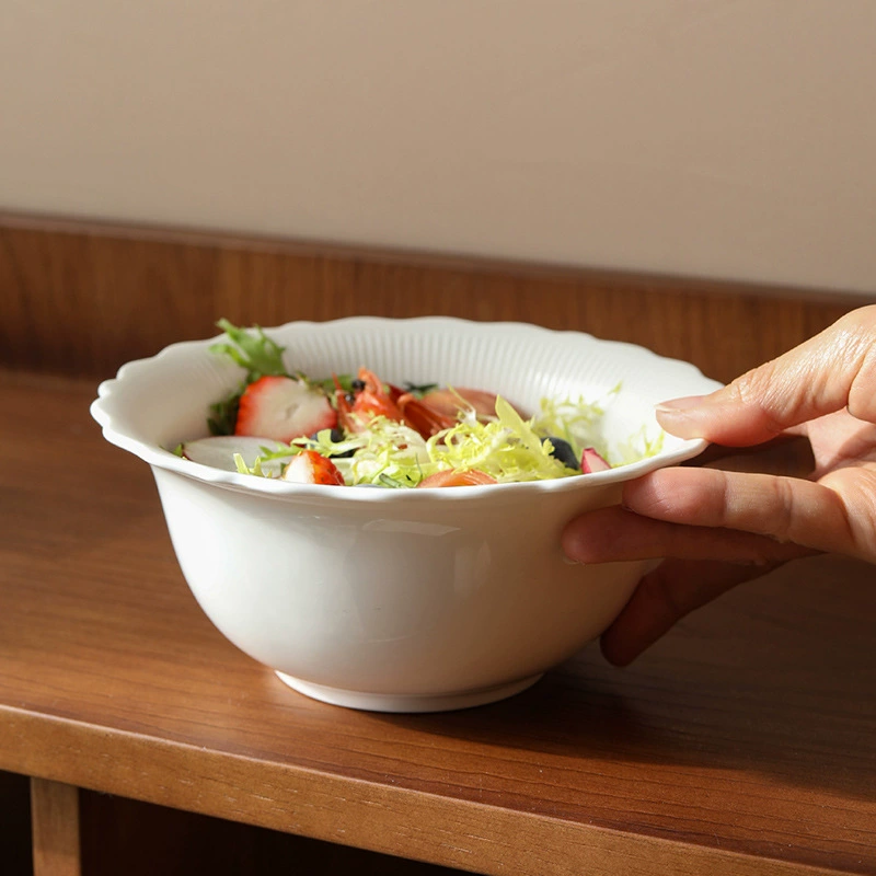 도자기 과일 볼 꽃 릴리프 장식 tableware view 2