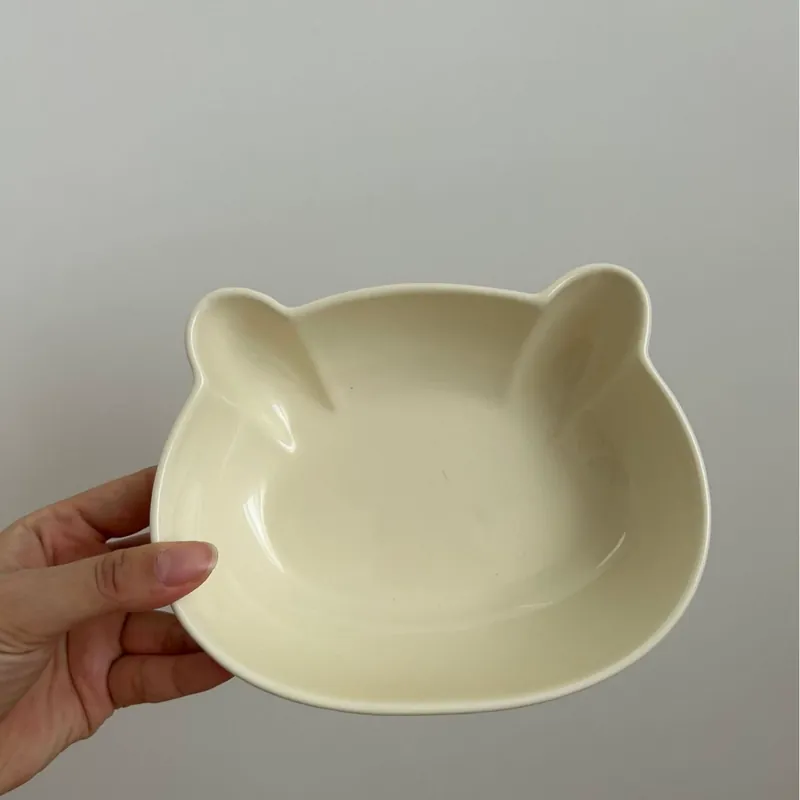 Cute Bear Ceramic Bowl and Plate Set tableware view 5