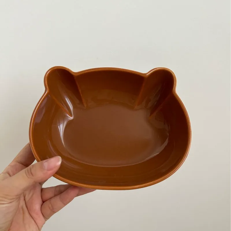 Cute Bear Ceramic Bowl and Plate Set tableware view 6