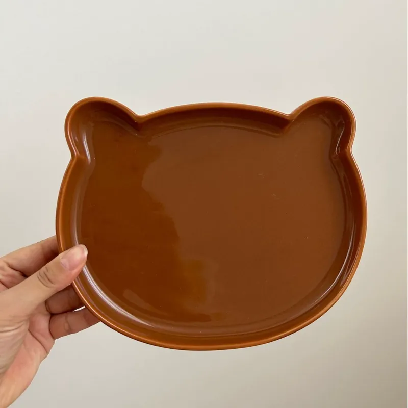 Cute Bear Ceramic Bowl and Plate Set tableware view 8