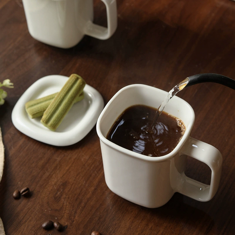 Porcelain Square Coffee Mug tableware view 2