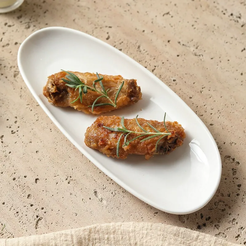 Porcelain Rectangular Sushi Plate tableware view 2