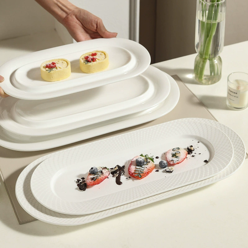Porcelain Oval Appetizer Plate