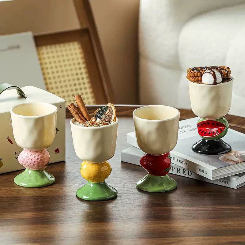 Ceramic Mug with Fruit Design tableware view 4