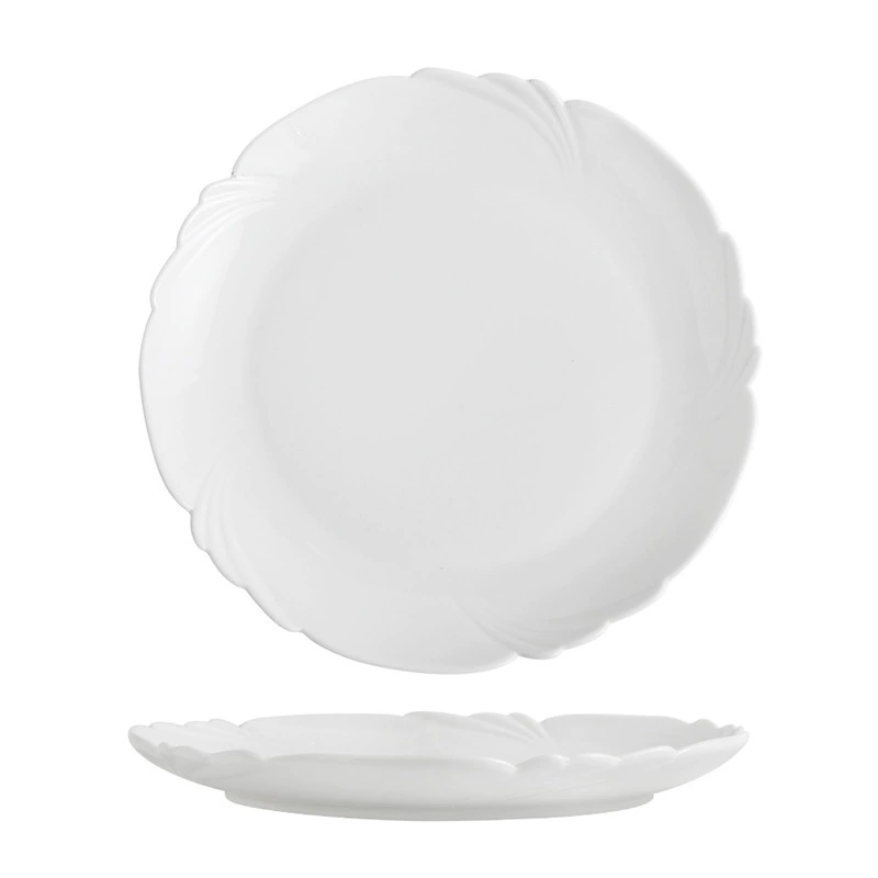 꽃잎 모양 도자기 서빙 접시 tableware view 5