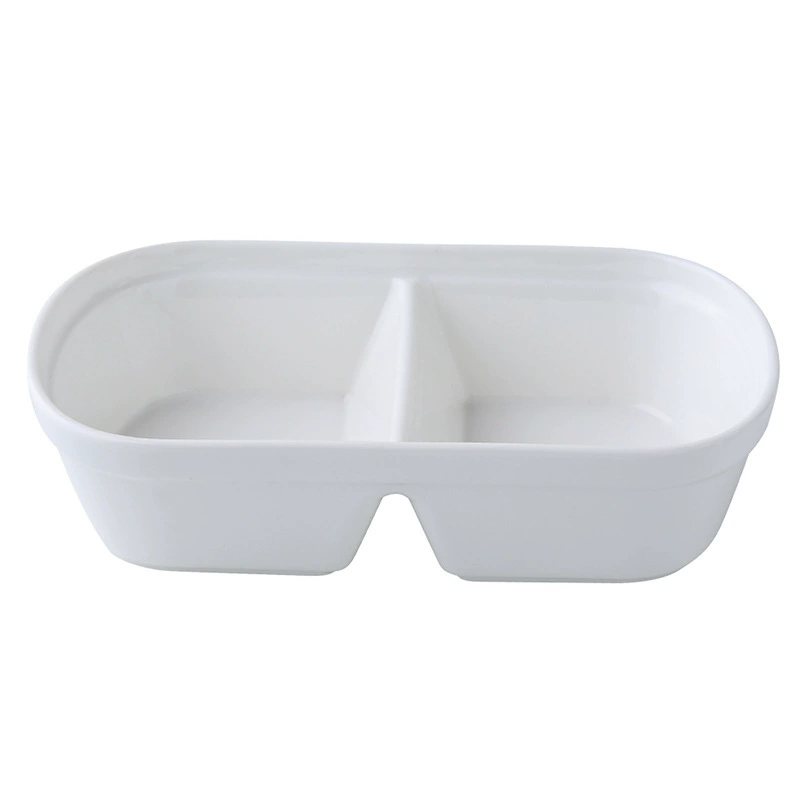 Porcelain Two-Compartment Serving Bowl tableware view 5