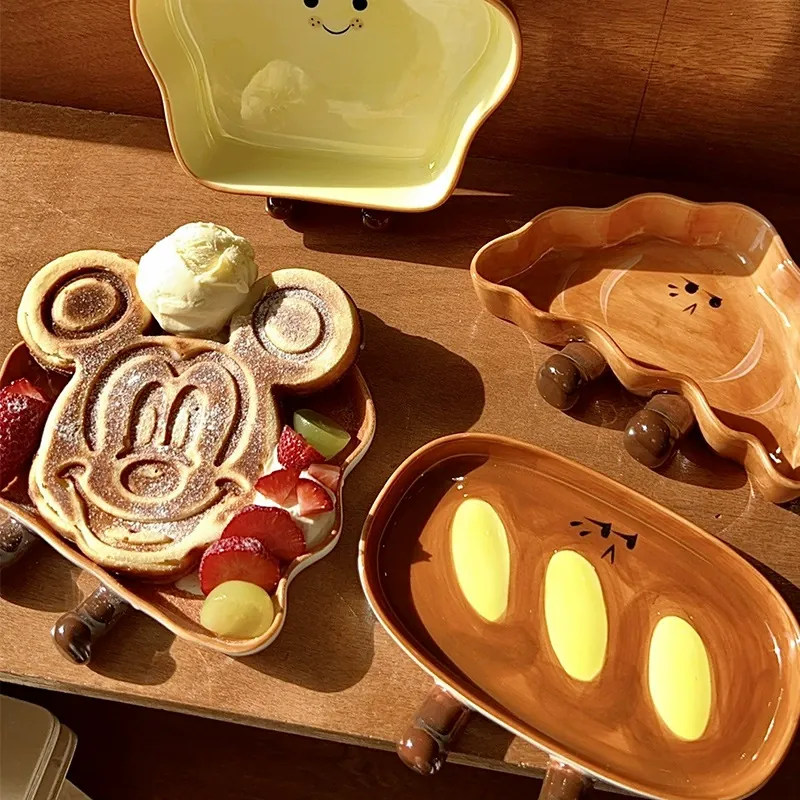 빵 디자인 도자기 소스 접시 tableware view 3