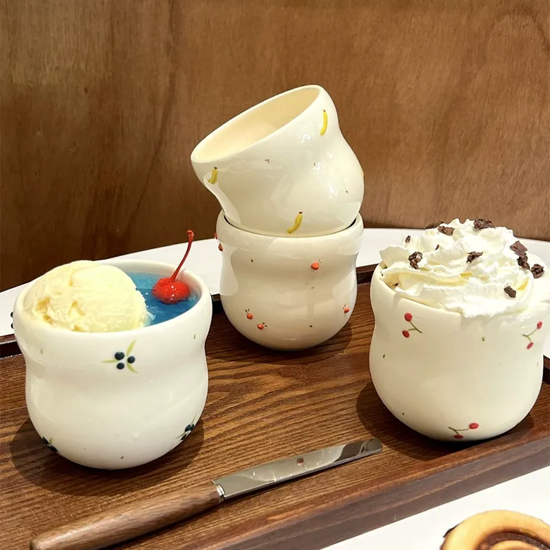 Ceramic Cup with Fruit Design