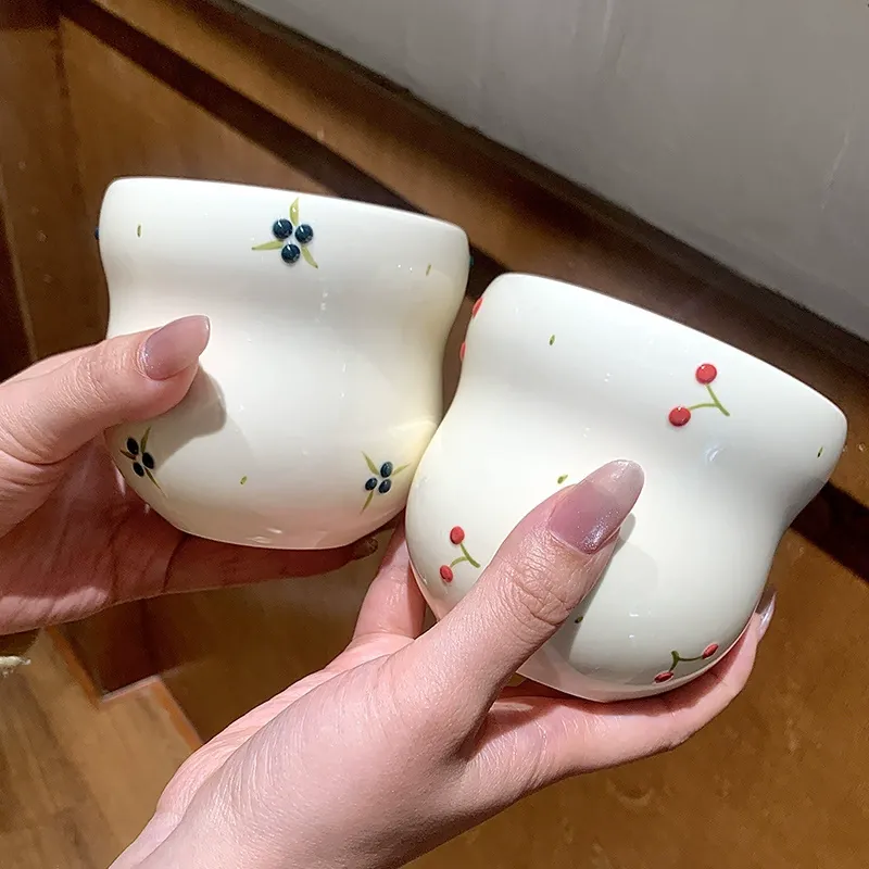 Tasse en céramique avec motif fruits tableware view 4