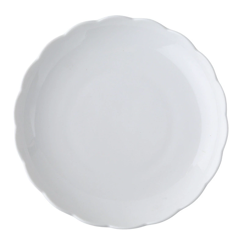 طبق شوربة بورسلين بحافة زهرة اللوتس tableware view 5