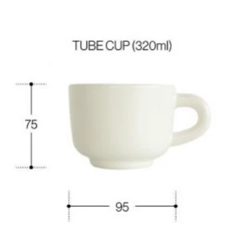 Porcelain Coffee Cup and Saucer Set tableware view 6