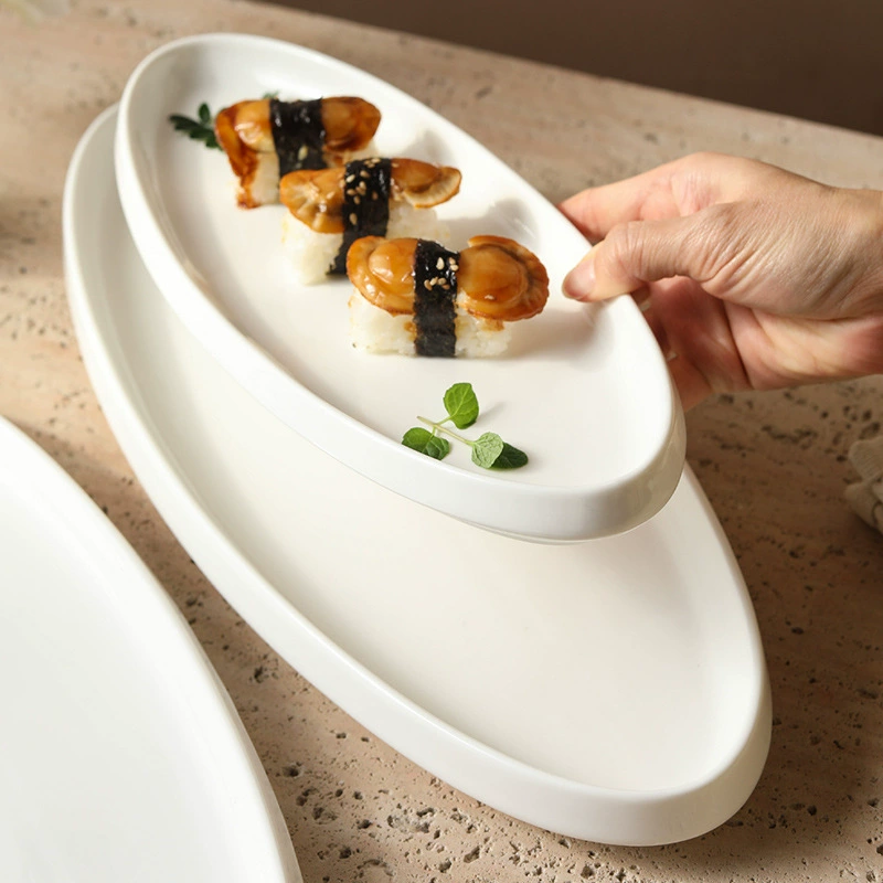 Fuente rectangular de porcelana tableware view 2