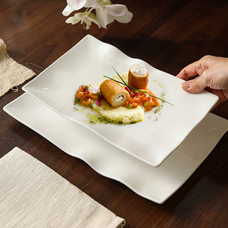 Porcelain Irregular Plating Plate