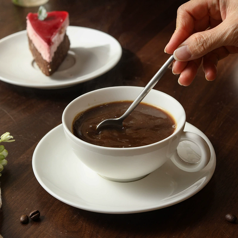 Porcelain Espresso Cup and Saucer Set