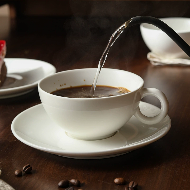 Porcelain Espresso Cup and Saucer Set tableware view 2