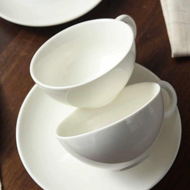 Porcelain Espresso Cup and Saucer Set tableware view 4
