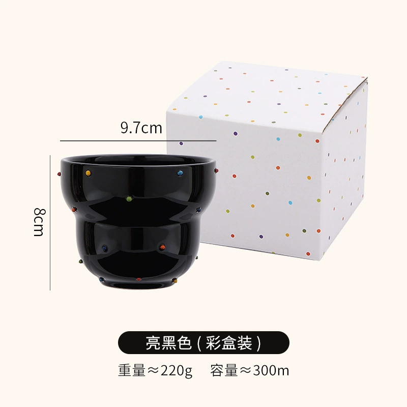 조롱박 모양 도자기 커피잔 tableware view 6