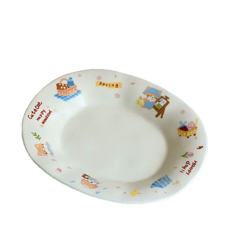 한국 동물 도자기 볼 & 접시 세트 tableware view 5
