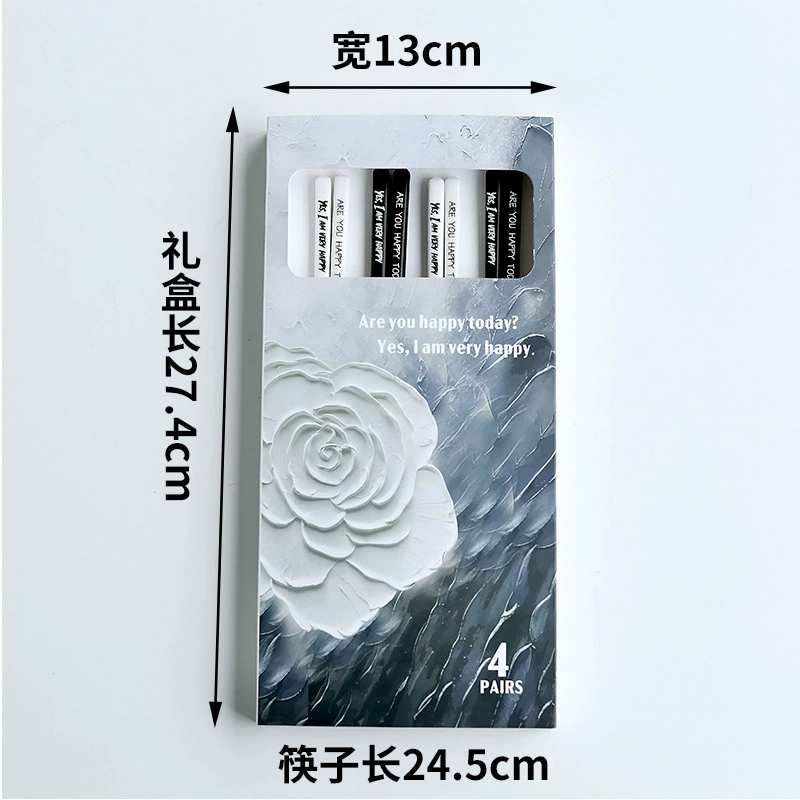 Ceramic Chopsticks Black and White tableware view 6