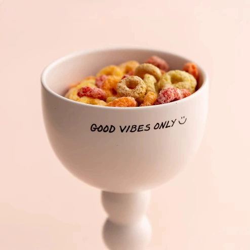 Porcelain Dessert Cup with Stem tableware view 2