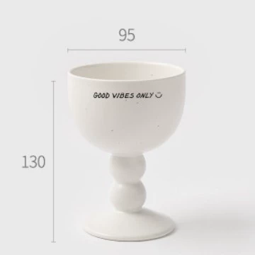 Porcelain Dessert Cup with Stem tableware view 6