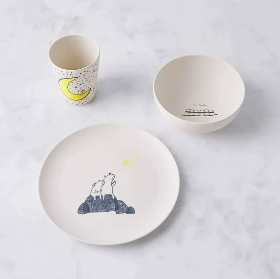 Porcelain Dessert Plate with Cute Design