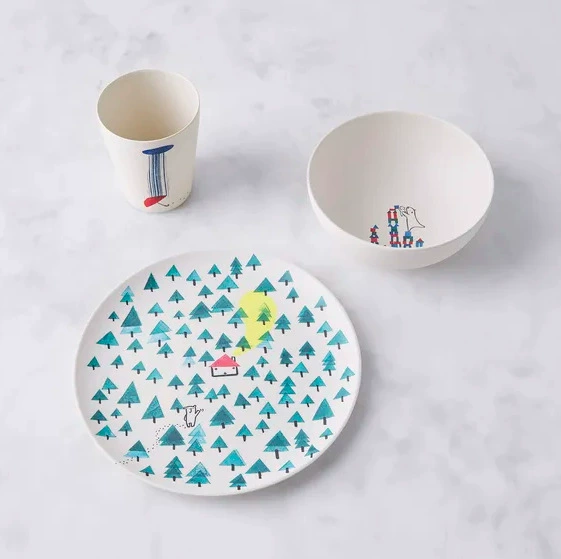 かわいいデザイン磁器デザート皿 tableware view 3