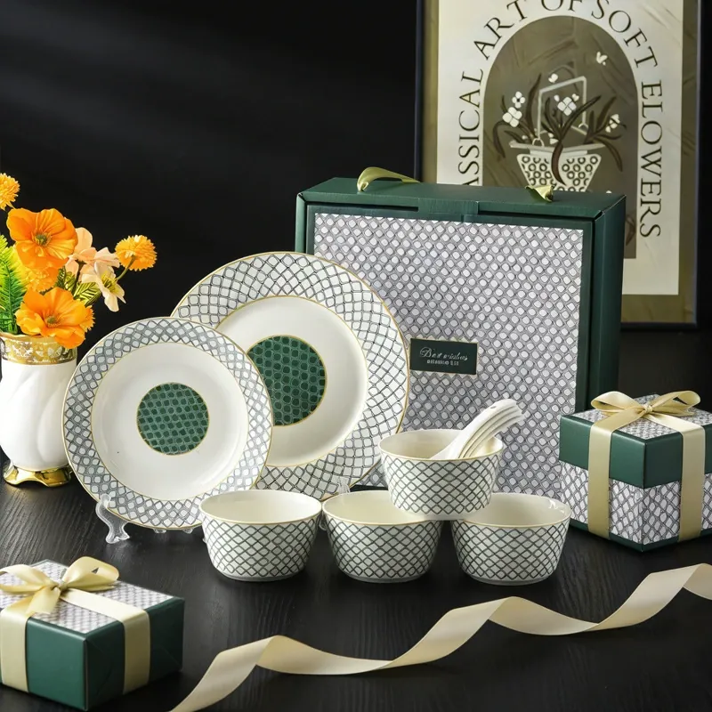 Керамический набор посуды в европейском стиле tableware