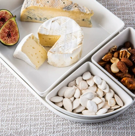 Porcelain Compartment Snack Tray tableware view 4