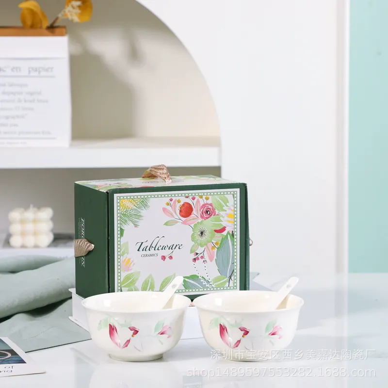 Porcelain Dinnerware Set Gift Box tableware view 2
