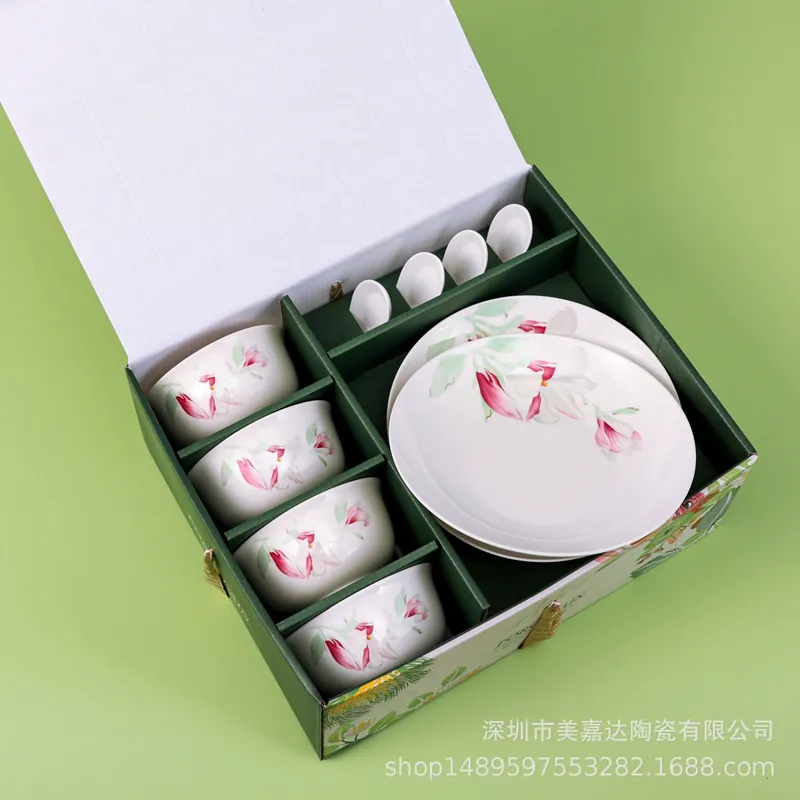 Porcelain Dinnerware Set Gift Box tableware view 10