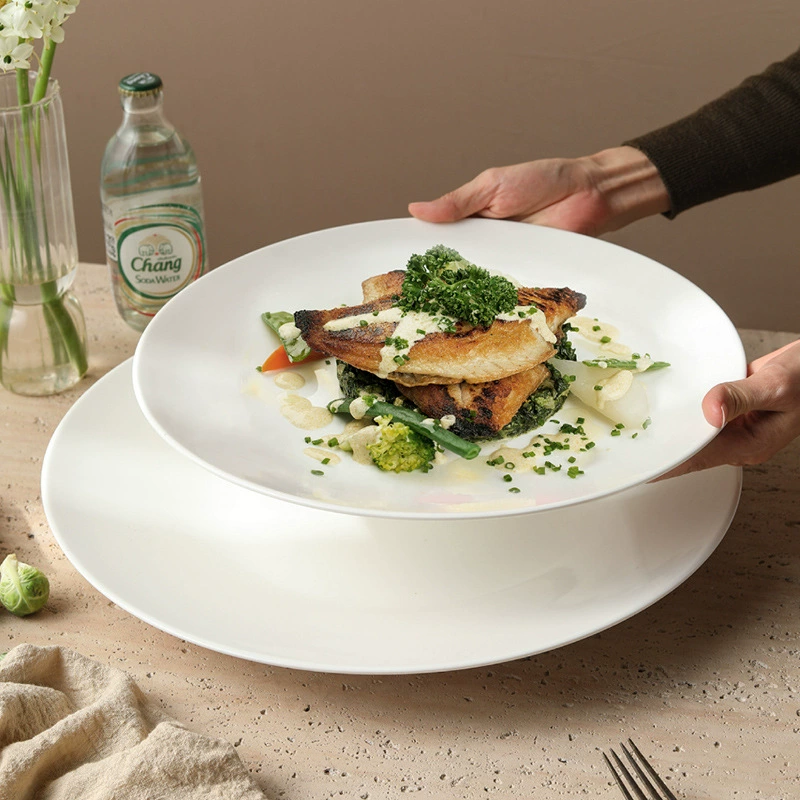 White Porcelain Dinner Plate
