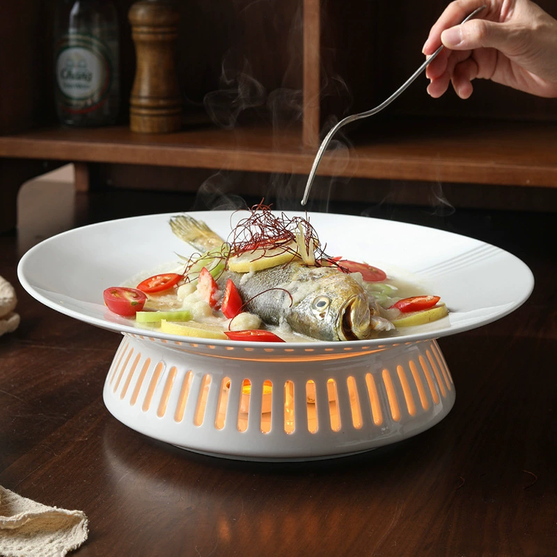Porcelain Warming Serving Dish