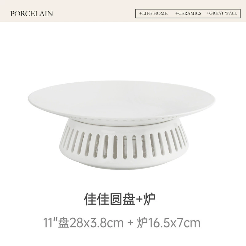 Porcelain Warming Serving Dish tableware view 9