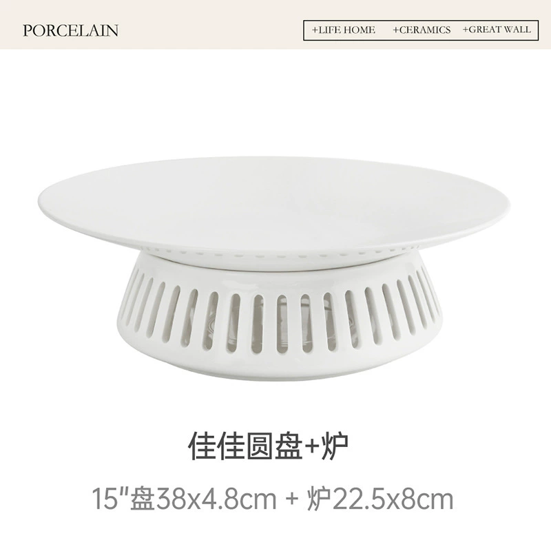 Porcelain Warming Serving Dish tableware view 11