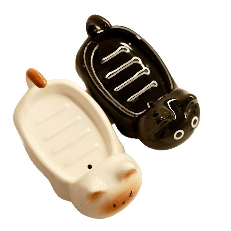 Porte-savon en céramique avec motif chat tableware view 5