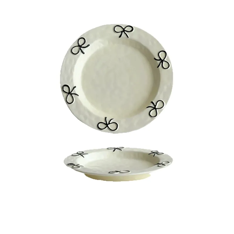 Bow Ceramic Dessert Plate tableware view 5