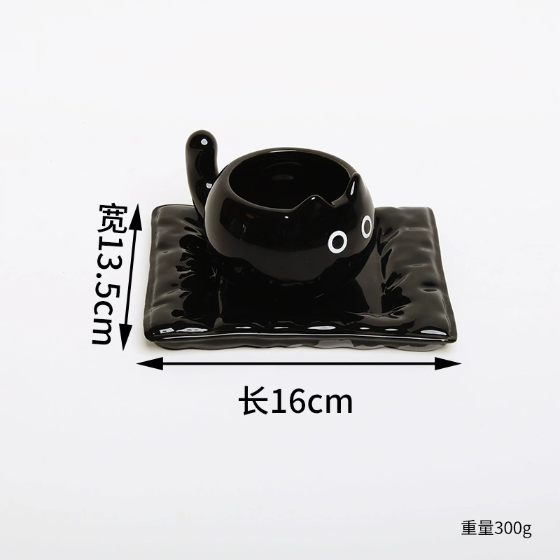 فنجان قهوة سيراميك بتصميم قط tableware view 12