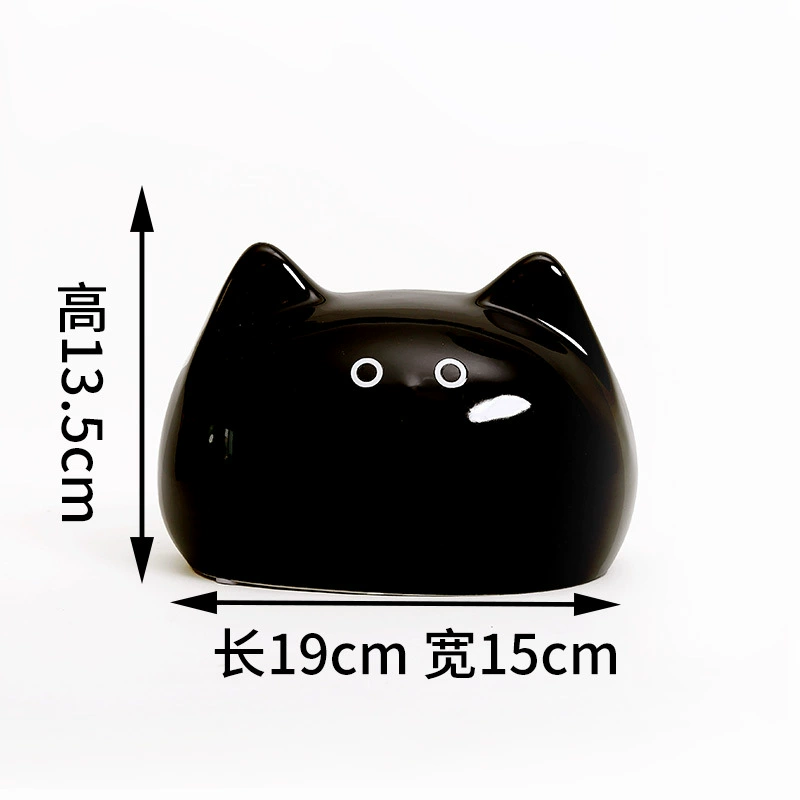 Ceramic Tissue Box with Cat Design tableware view 7