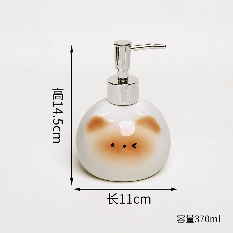Distributeur de savon en céramique avec motif chat tableware view 6