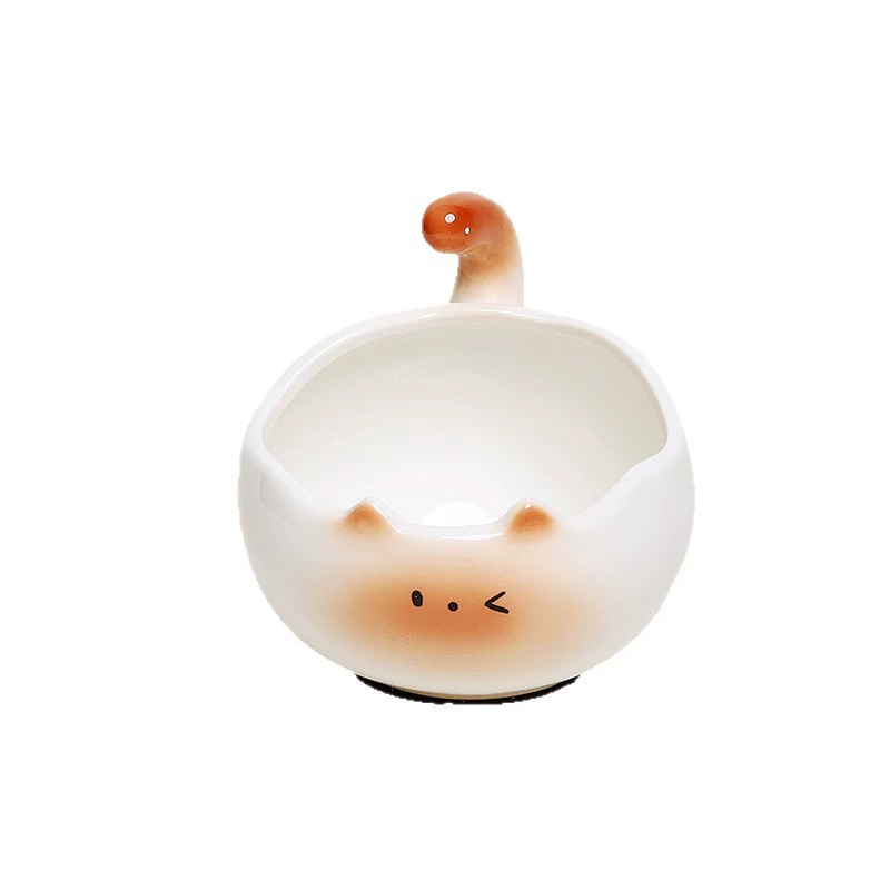 Ceramic Storage Jar with Cat Design tableware view 5