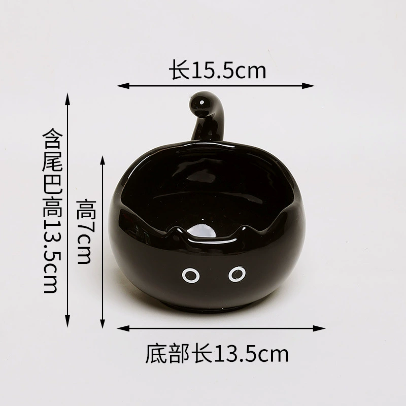 Ceramic Storage Jar with Cat Design tableware view 7