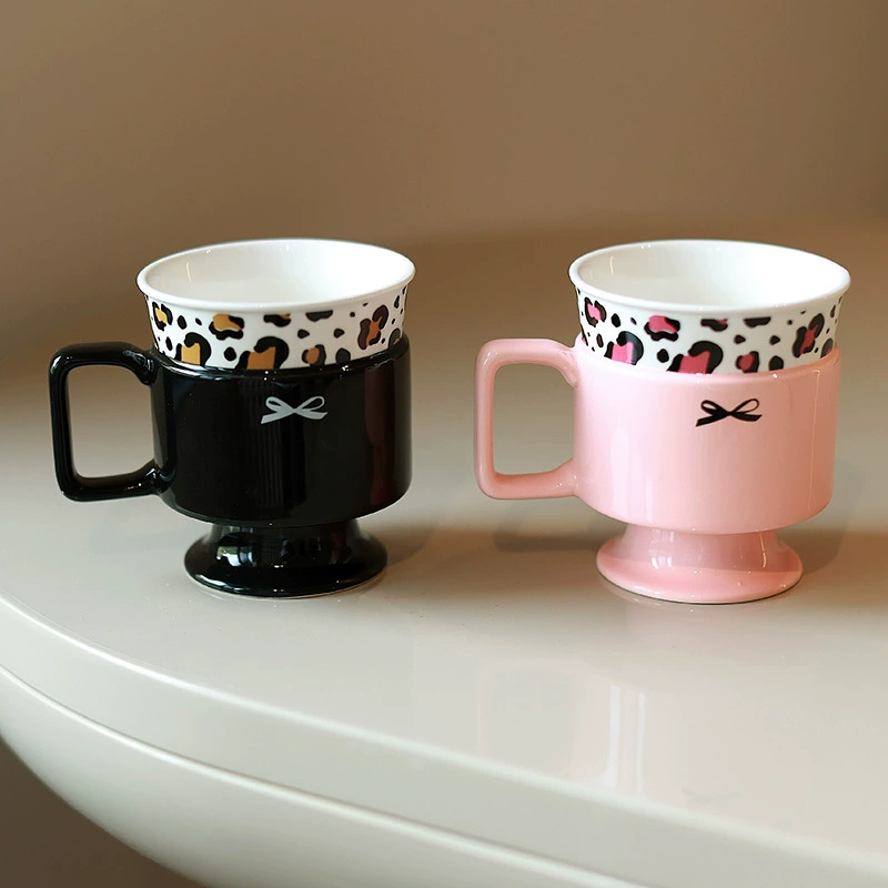كوب قهوة سيراميك بتصميم زهري tableware view 4