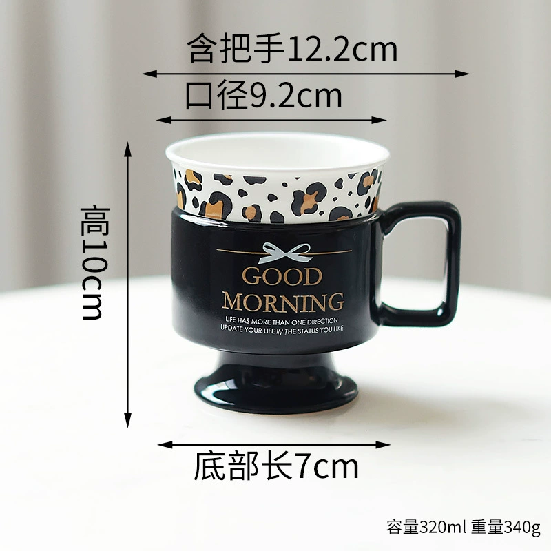 كوب قهوة سيراميك بتصميم زهري tableware view 7