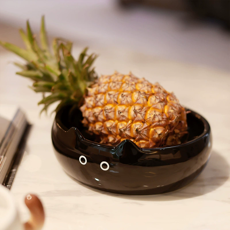 Plato de fruta de cerámica con diseño de gato tableware view 4