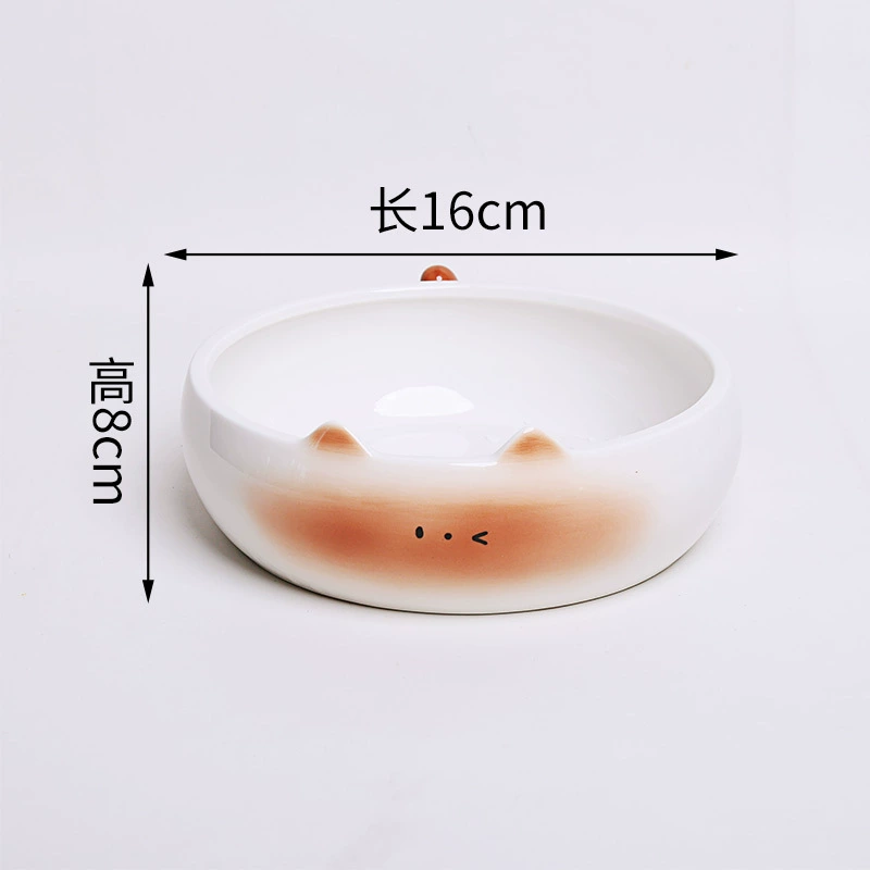 Plato de fruta de cerámica con diseño de gato tableware view 6