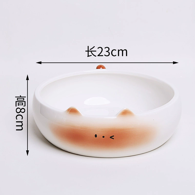 Plato de fruta de cerámica con diseño de gato tableware view 7