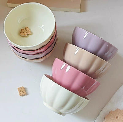 وعاء أرز سيراميك مزجج